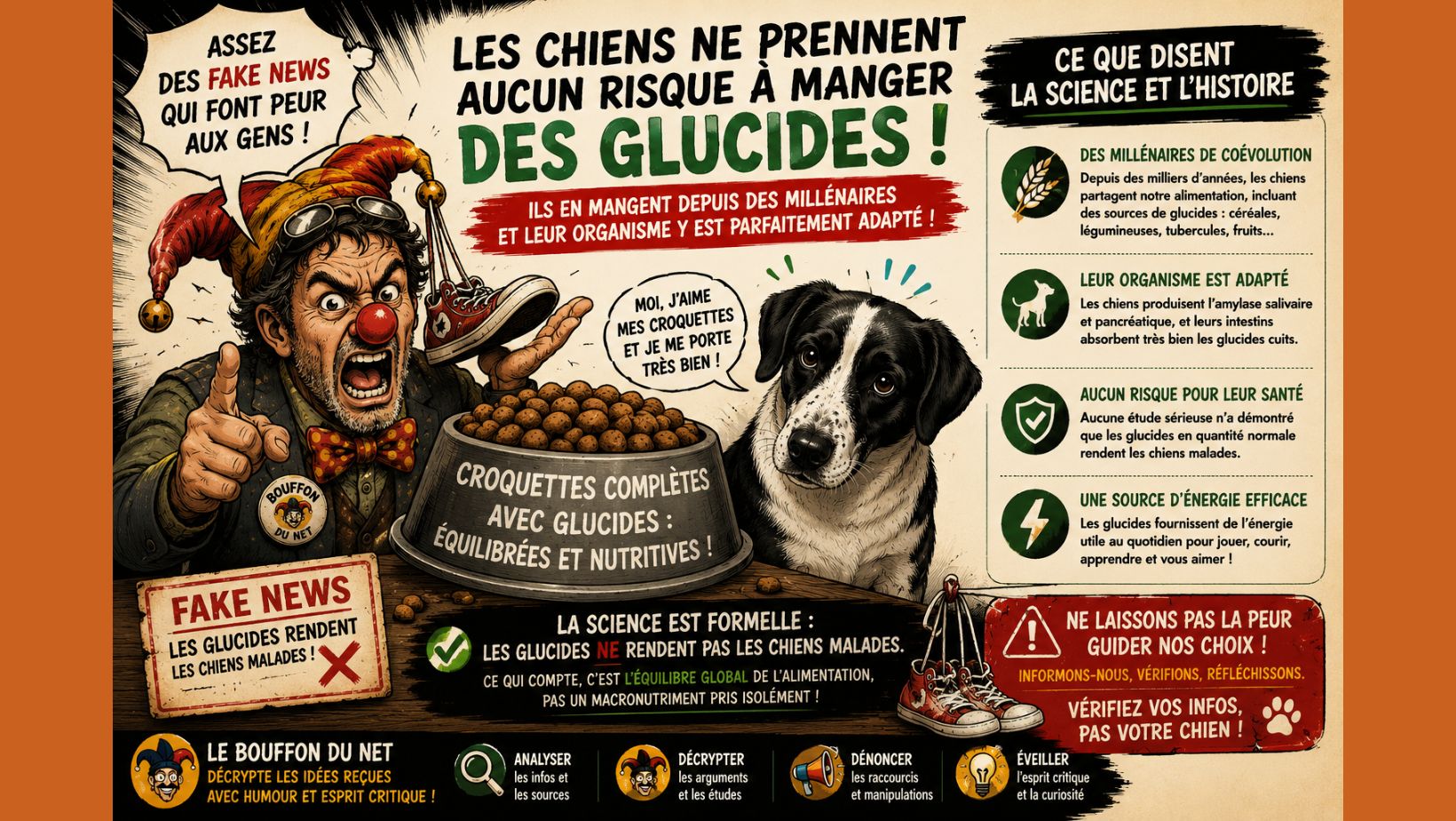 Le bouffon du net et les glucides
