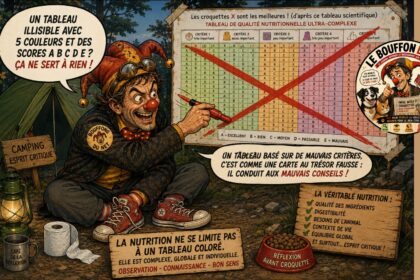 Tableaux de classement de croquetteset pâtées